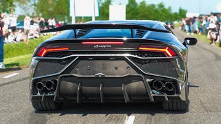 Supercars Leaving Carshow! 1000HP RS6, Twin Turbo Huracan, 1060HP 911 Turbo S, F12 N-Largo, Revuelto