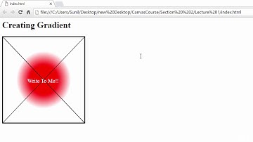 008 Creating Radial Gradient on Canvas