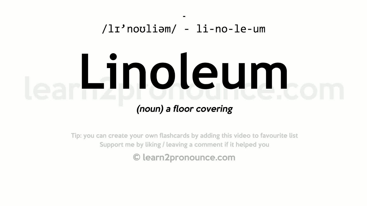 linoleum - Wiktionary, the free dictionary