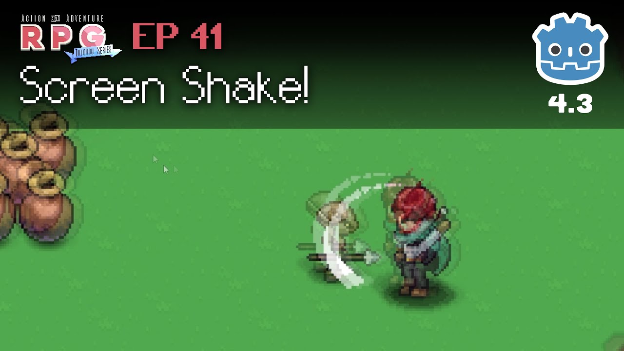 Camera Shake // E41 // Make a 2D Action & Adventure RPG in Godot 4 ...