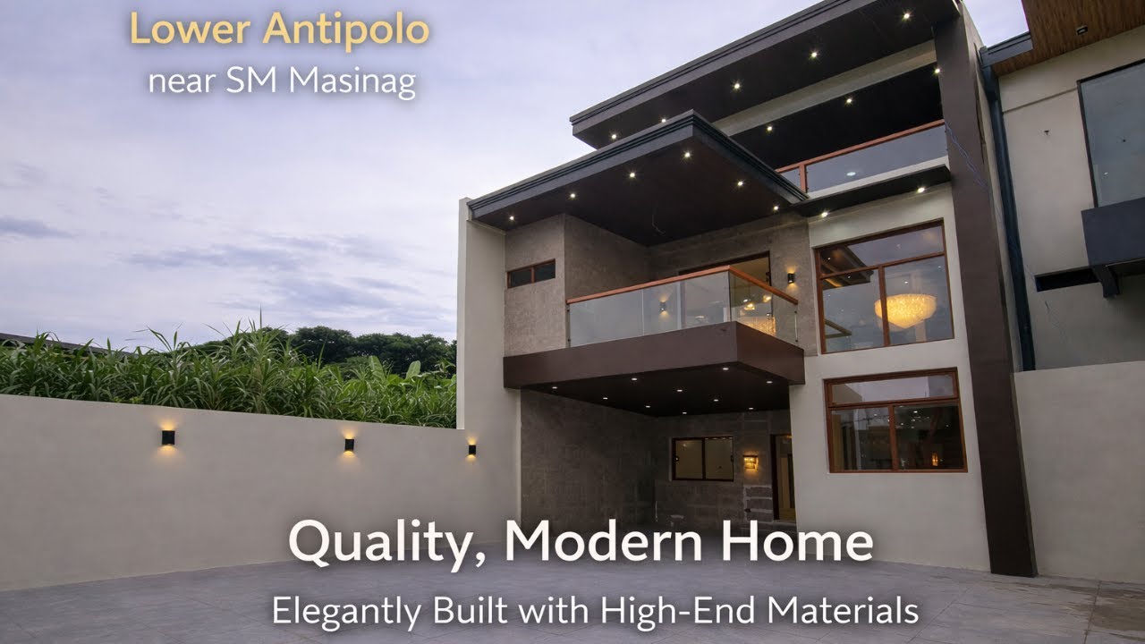 ₱25.5M | Lower Antipolo (Mambugan) | Flood-Free 5BR Home with Roof Deck & 3-Car Garage