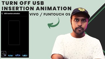 Turn off usb insertion animation in vivo |Turn off usb insertion animation vivo