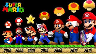 Evolution of Mega Mushroom Power-ups in Super Mario nintendo games screenshot 5