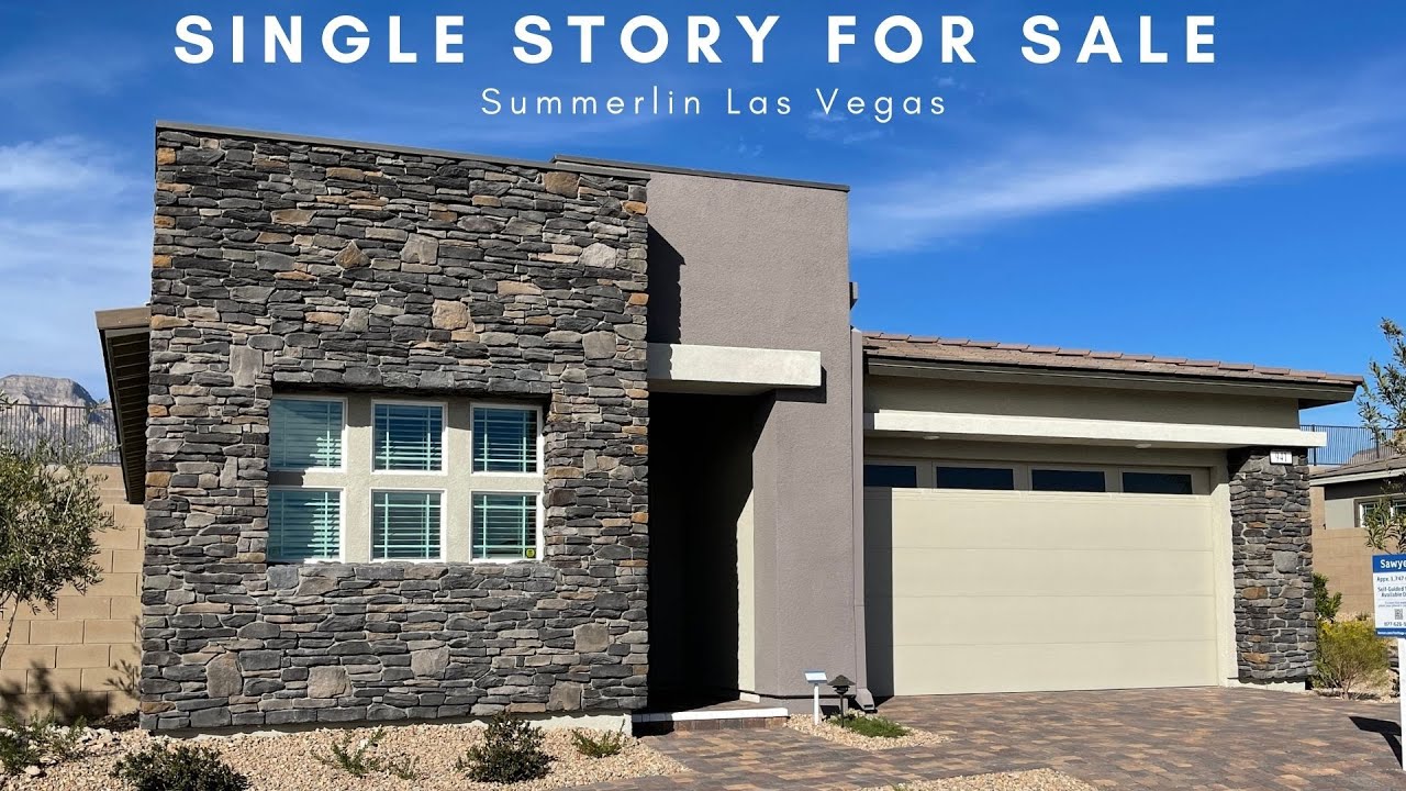 Las Vegas New Homes For Sale Single Story Modern Design, Summerlin
