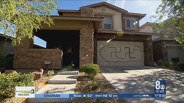 Swastikas spray-painted on southwest Las Vegas home