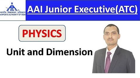 AAI Physics | Unit and Dimension By Neeraj Sir|AAI Junior Executive| SpeedUp Education