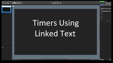 ProPresenter 7 - Timers Using Linked Text