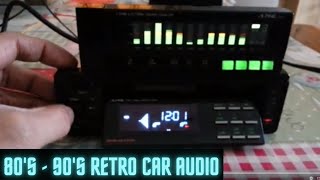 80's 90's Car Hi-fi, ALPINE 3339 Graphic Equaliser & ALPINE 7357F Man Machine Interface Cassette
