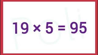 Table of 19 | Full 19 Table | Table of 19 for School childrens |