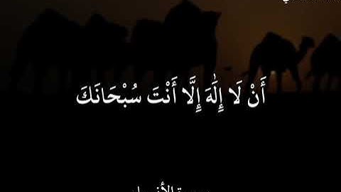 سعد الغامدي(سورة الأنبياء)وَذَا النُّونِ إِذْ ذَهَبَ مُغَاضِبًا