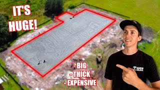 Building My Dream Shop - Pouring The Mive Concrete Pad