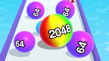 Ball Run 2048 - All Levels Gameplay Android, iOS ( Levels 4370 )