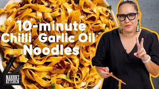 10minute spicy noodle challenge!... will I make it? | Chilli Oil Noodles | Marion's Kitchen