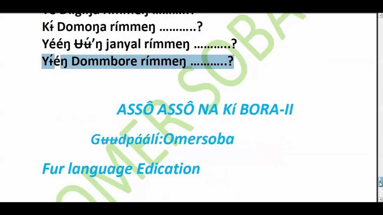 Fur language Edication YouTube