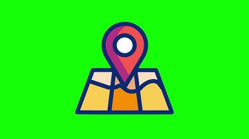 Map Icon Animation Loop on Green Screen | 4K | FREE TO USE