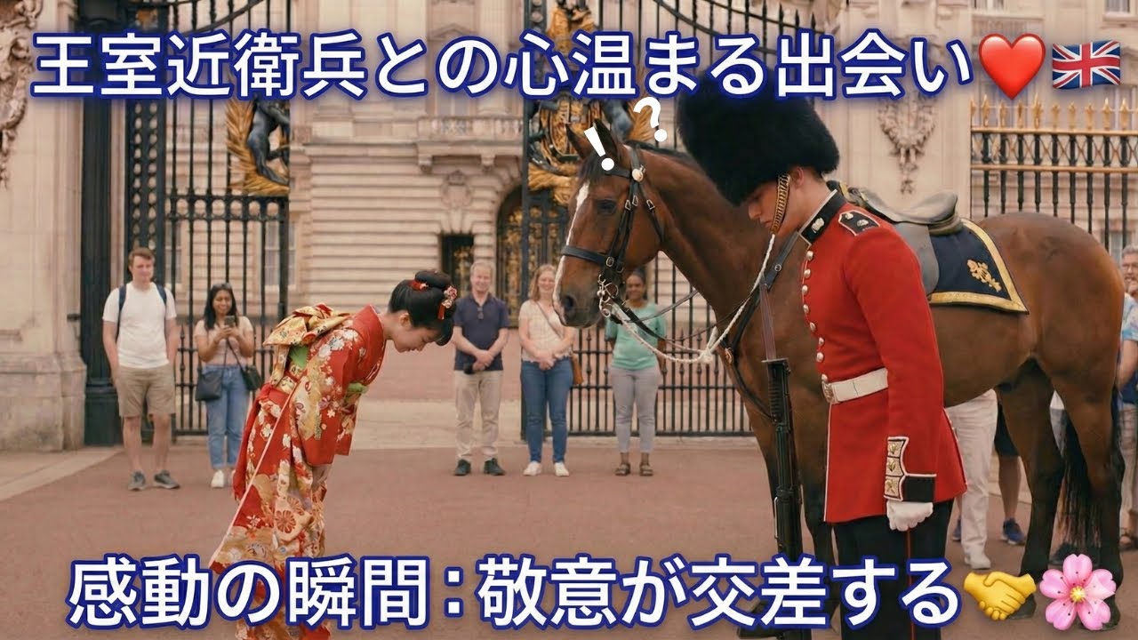 【海外の反応】「触るな！」馬に悪戯した観光客を一喝した近衛兵。しかし、直後に日本人だけに見せた“まさかの合図”に世界が震えた！