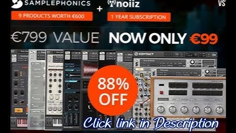 88% off The Insane Noiiz & Samplephonics VST Double Deal!