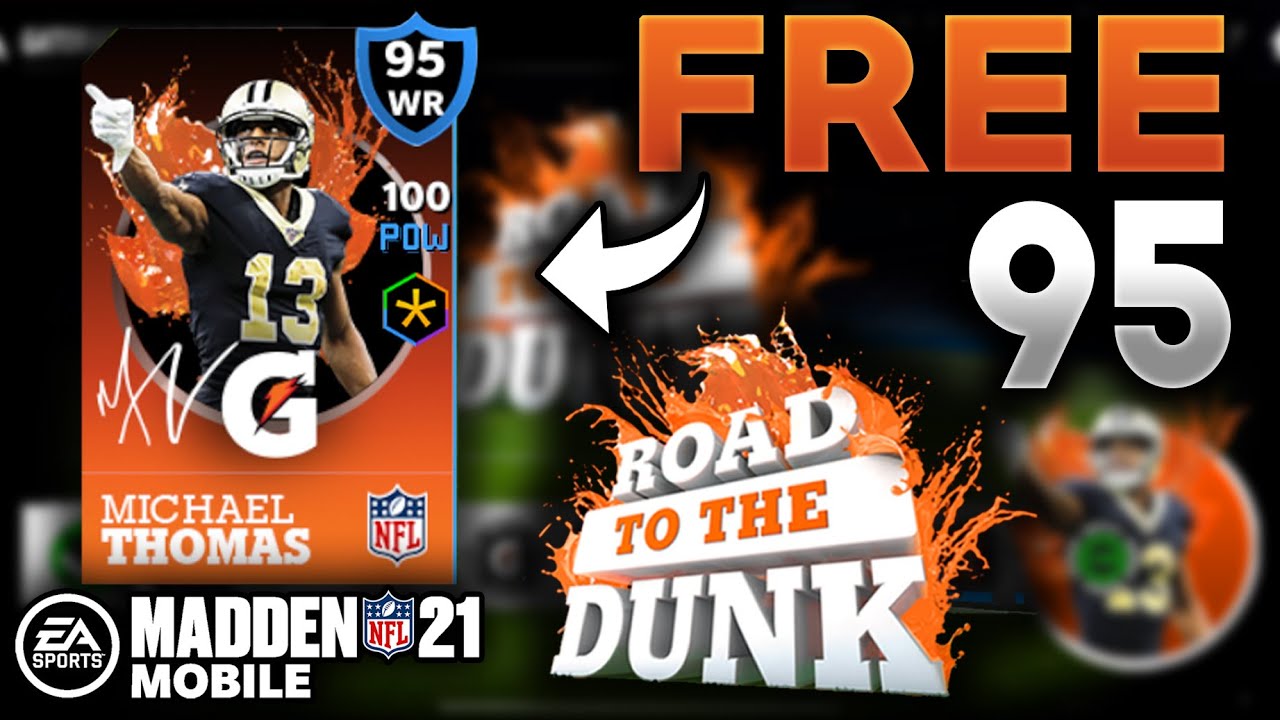 FREE 95! - GATORADE ROAD TO THE DUNK! - Madden Mobile 21