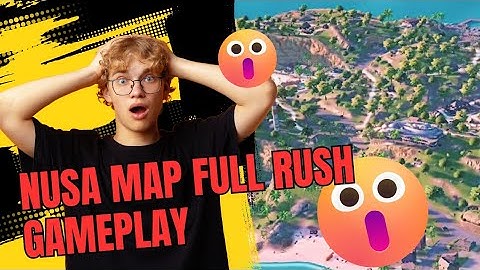 Nusa map  BGMI  Full Rush Gameplay😈