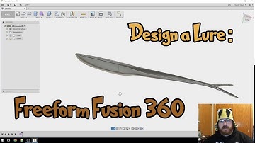 Design a lure: Swimbait with Fusion 360 Free Form