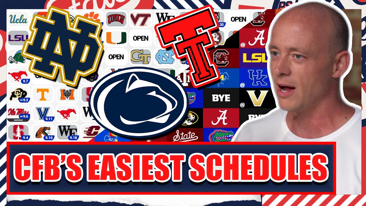 Five Easiest CFB Schedules In 2026 - Josh Pate's College Football Show ...