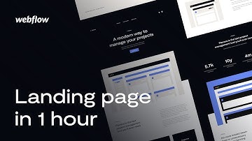 Full Landing Page Build in Webflow in 1 hour