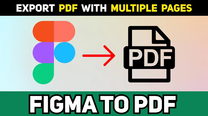 Multiple Pages PDF Export from Figma | Design in Figma & Export PDF File | Create PDF Easily