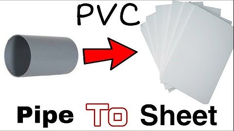 How to make PVC Sheet at home / Making PVC sheet from PVC pipe for DIY projects