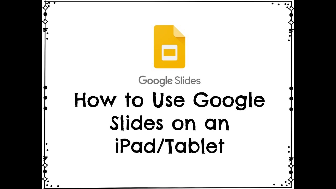 google slide presentation on ipad