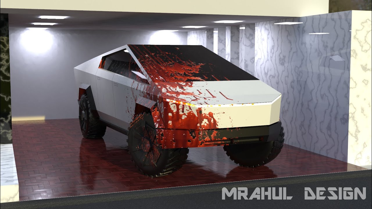 Tesla cyber truck doing burnout.. - YouTube