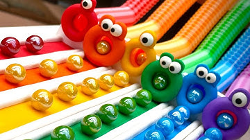 Marble Run Race ASMR 1000 Marbles Rain Gutter VS Mega Whirlpool ASMR Amakandu