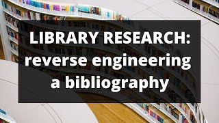 Library Research: Reverse Engineering Research