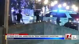 17-year-old girl arrested in Raleigh "teen takeover" shootings