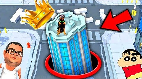 NOOB VS PRO VS HACKER VS GOD IN Hole .io  WITH SHINCHAN & BABU BHAIYA