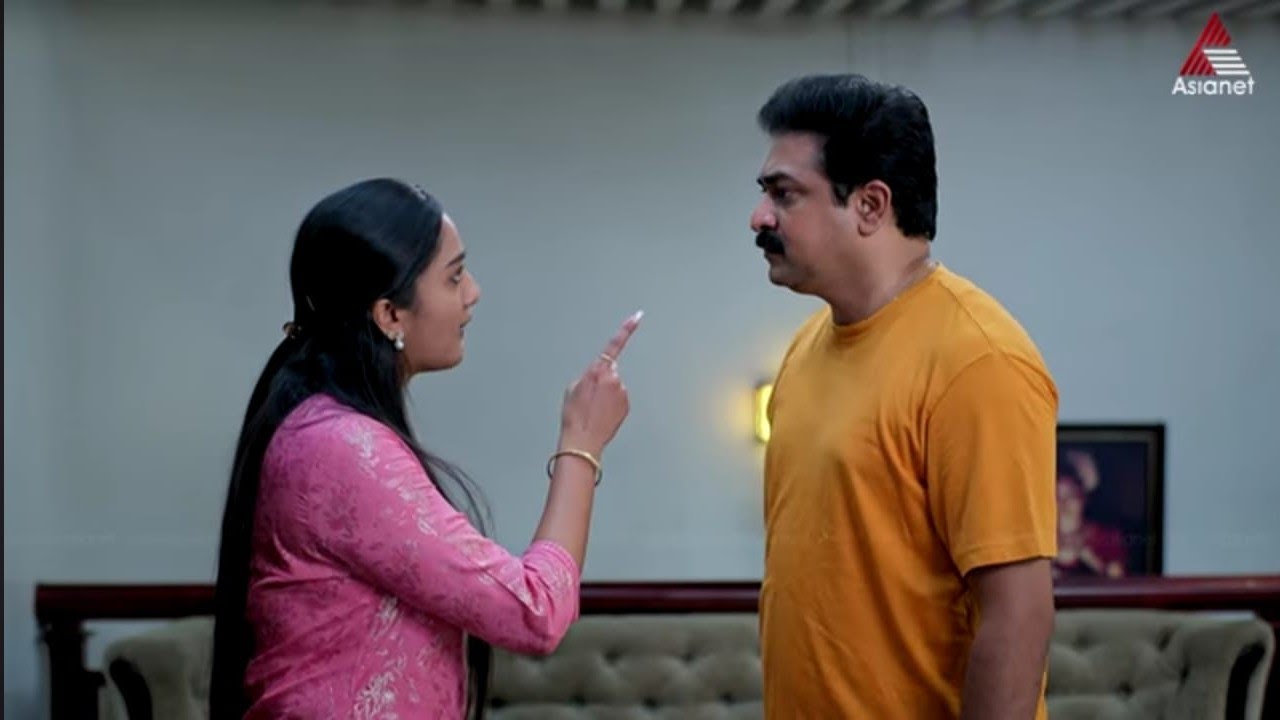 വേദയെ തല്ലാൻ കൈ ഉയർത്തി ശ്രീകാന്ത്#pavithram p