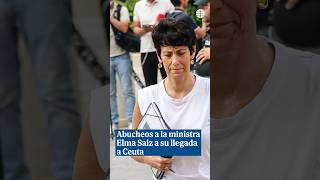 Minister Elma Saiz heckled upon arrival in Ceuta