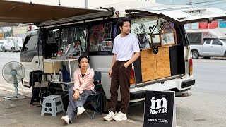 Download lagu Cafe Vlog Mini Coffee Shop Truck Bar Barista Dream Kopi Small Business Relax Entrepreneur Start 4K