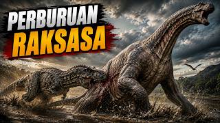 Perburuan Giganotosaurus Yang Menjatuhkan Argentinosaurus