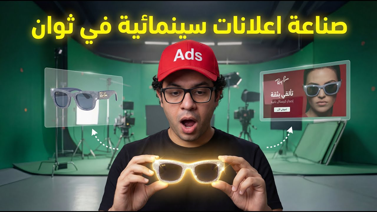أسهل طريقة انشاء فيديو اعلاني سينمائي بالذكاء الاصطناعي للمنتجات ( التجارة الالكترونية)