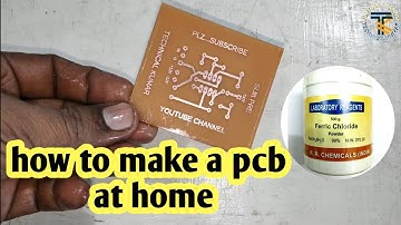 how to make a pcb at home || pcb etching