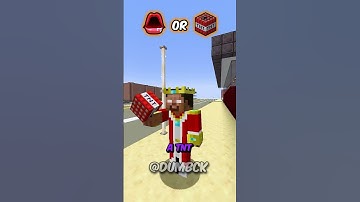 WOULD YOU RATHER? 🤔 ⛏️ #shorts