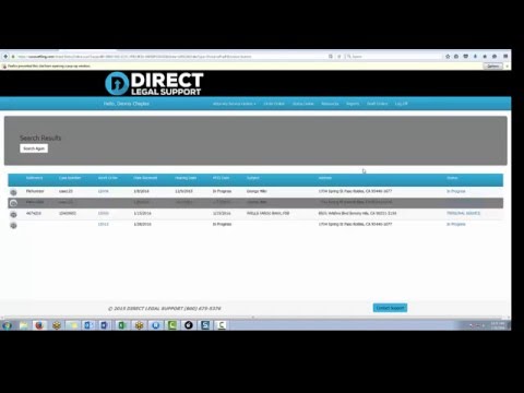 Direct Legal Client Online Web Portal
