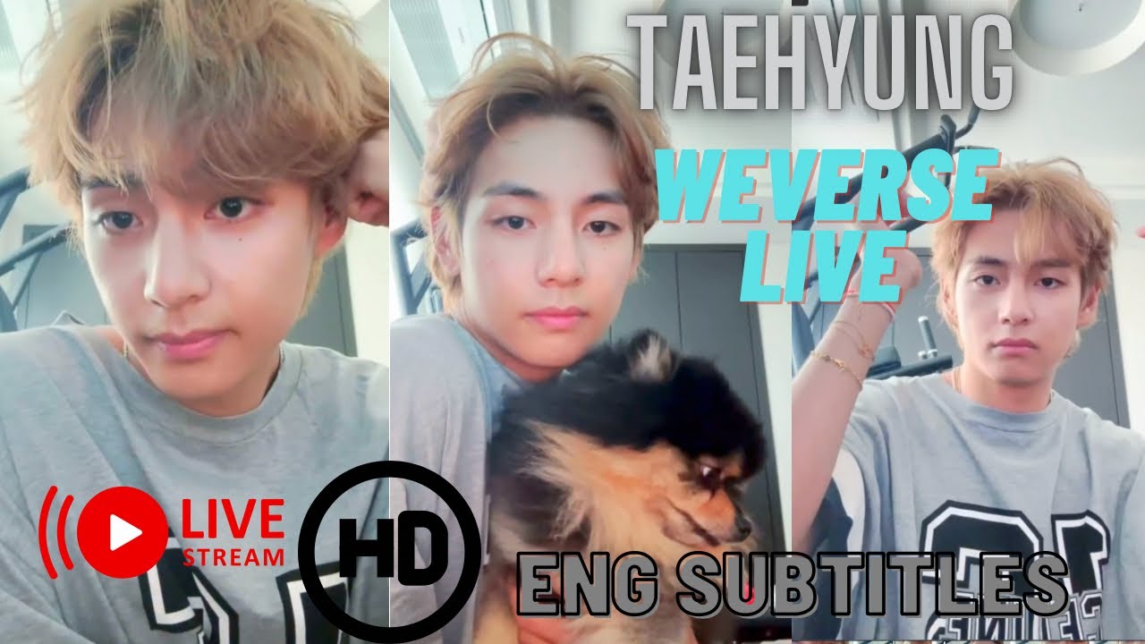 [FULL ENG SUB] Kim Taehyung weverse full live (Full HD) #bts #weverse #
