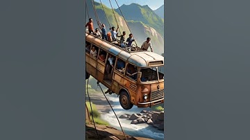 🎖️ Cute Puppy Boy Saved the Marriage Bus from a Deadly Landslide! 💔🚌🇮🇳#puppy #shorts #hero #ai