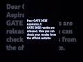 GATE 2025 Results #gate#result #india #indian#iit #trending #trendingshorts #viralvideo #viralshorts