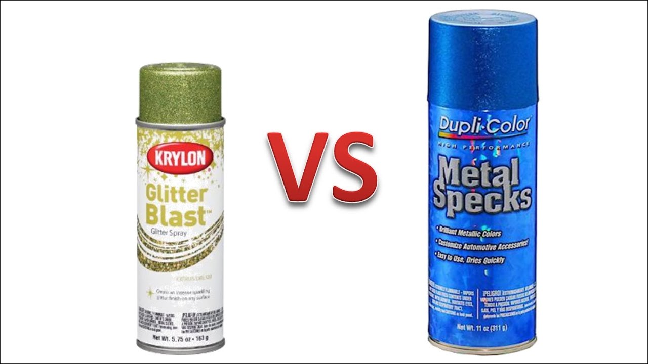 Glitter Blast Vs Metal Specks Spray Paint YouTube