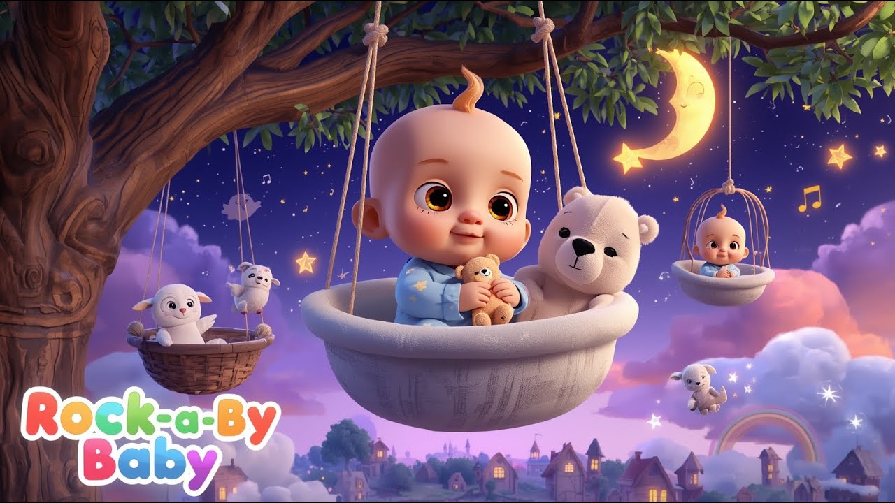 Rock-a-Bye Baby Dream Adventure | Fun & Relaxing Cartoon Rhyme for ...