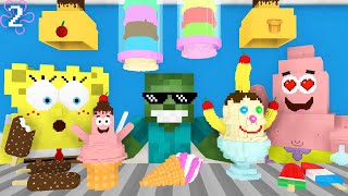 Monster School: WORK AT SPONGEBOB&#39;S ICE CREAM PLACE! - Minecraft Animation