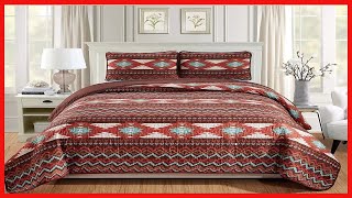 Rugs 4 Less Rustic Southwestern Quilt Stitched Western Bedspread Bedding Set