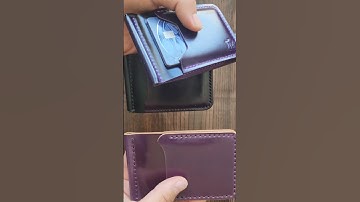Shell Cordovan comparison from different tannerys. You need to see these wallets!! #edc #handmade